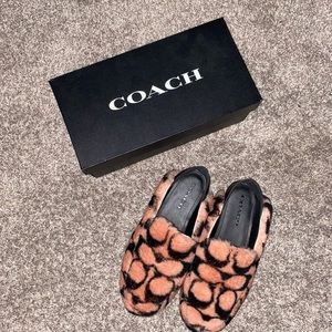 Coach Fur Flats